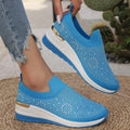 Damen modische und komfortable Sneakers mit Glitzer-Applikationen R&B
