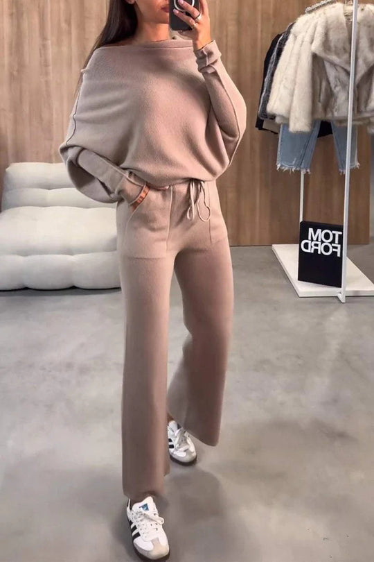 Damen Bequemes und elegantes Loungewear-Set mit weitem Schnitt R&B