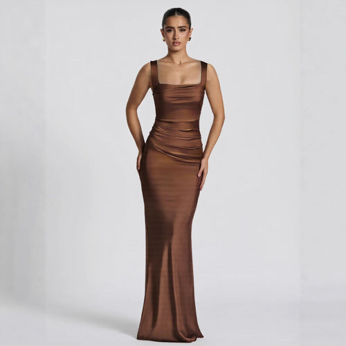 Damen Langarm Abendkleid R&B