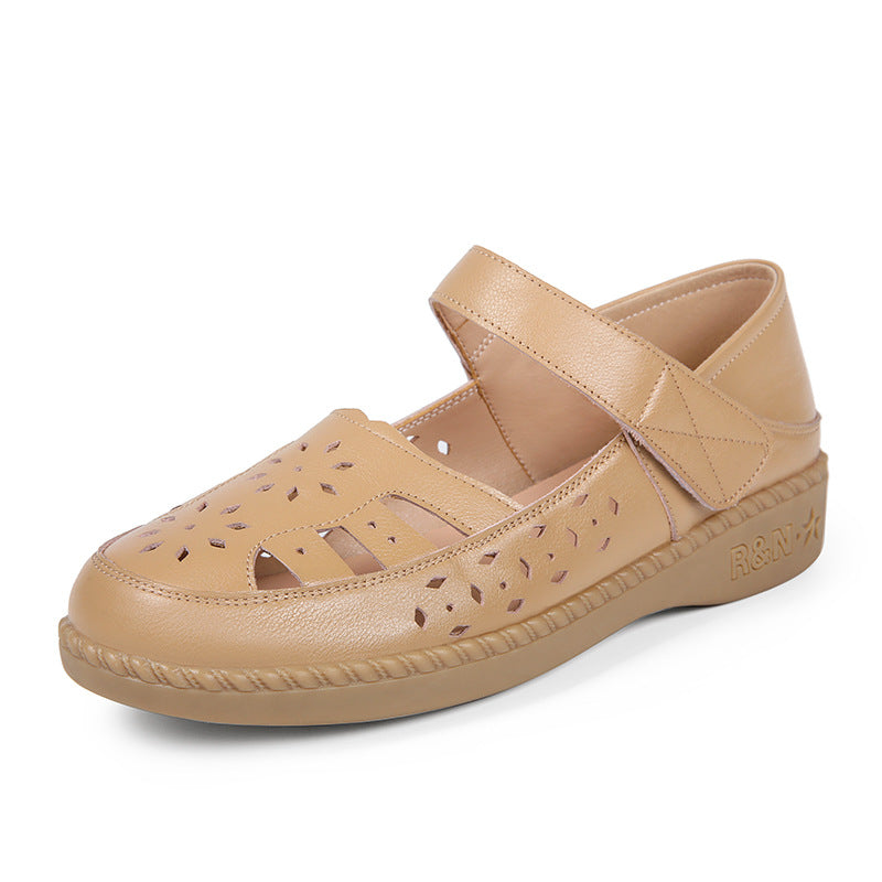 Damen Komfortable Riemchensandalen mit atmungsaktiver Oberflächenstruktur und modischem Design R&B