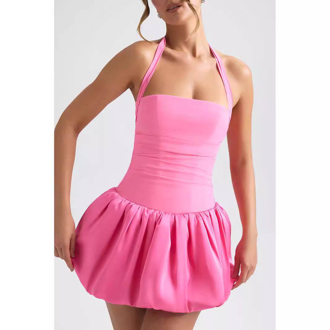 Damen Verspieltes Minikleid mit schwingendem Rock R&B