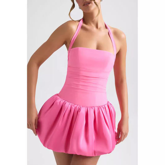 Damen Verspieltes Minikleid mit schwingendem Rock R&B