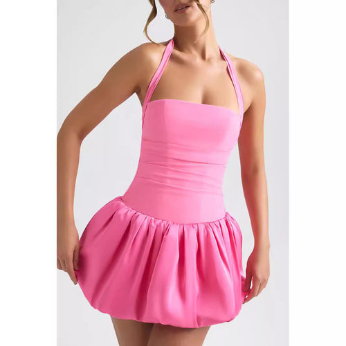 Damen Verspieltes Minikleid mit schwingendem Rock R&B