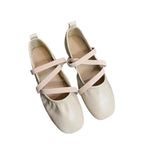 Damen Ballerinas mit modischem Riemen und komfortablem Fußbett R&B