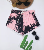 Damen lässige Badeshorts mit kreativem Farbverlauf R&B
