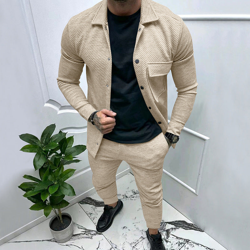 Herren modisches Freizeitanzug mit strukturiertem Design R&B