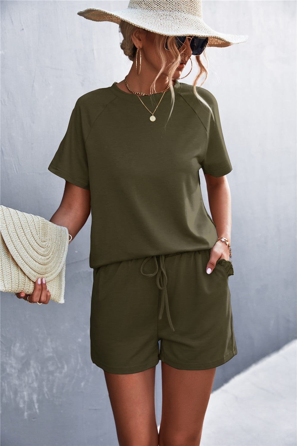 Damen lässiger Kurzsets R&B
