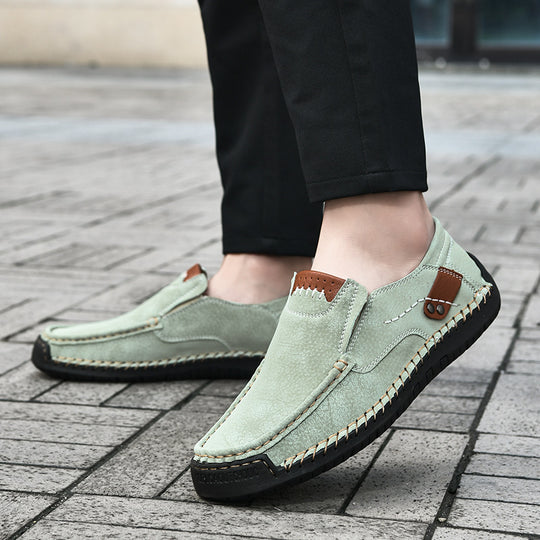 Herren bequeme Mokassins aus hochwertigem Leder R&B