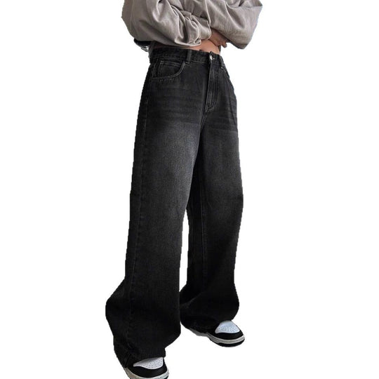 Damen Weite Jeanshose im modernem Schnitt mit elegantem Design R&B