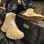Herren wasserabweisende Tactical Boots mit hohem Knöchelschutz und strapazierfähiger Sohle R&B