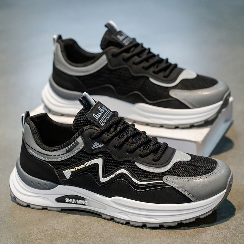 Damen Trendige Sneaker mit atmungsaktivem Mesh-Obermaterial und stoßdämpfender Sohle R&B