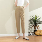 Damen Chino Stoffhose mit elastischem Bund
