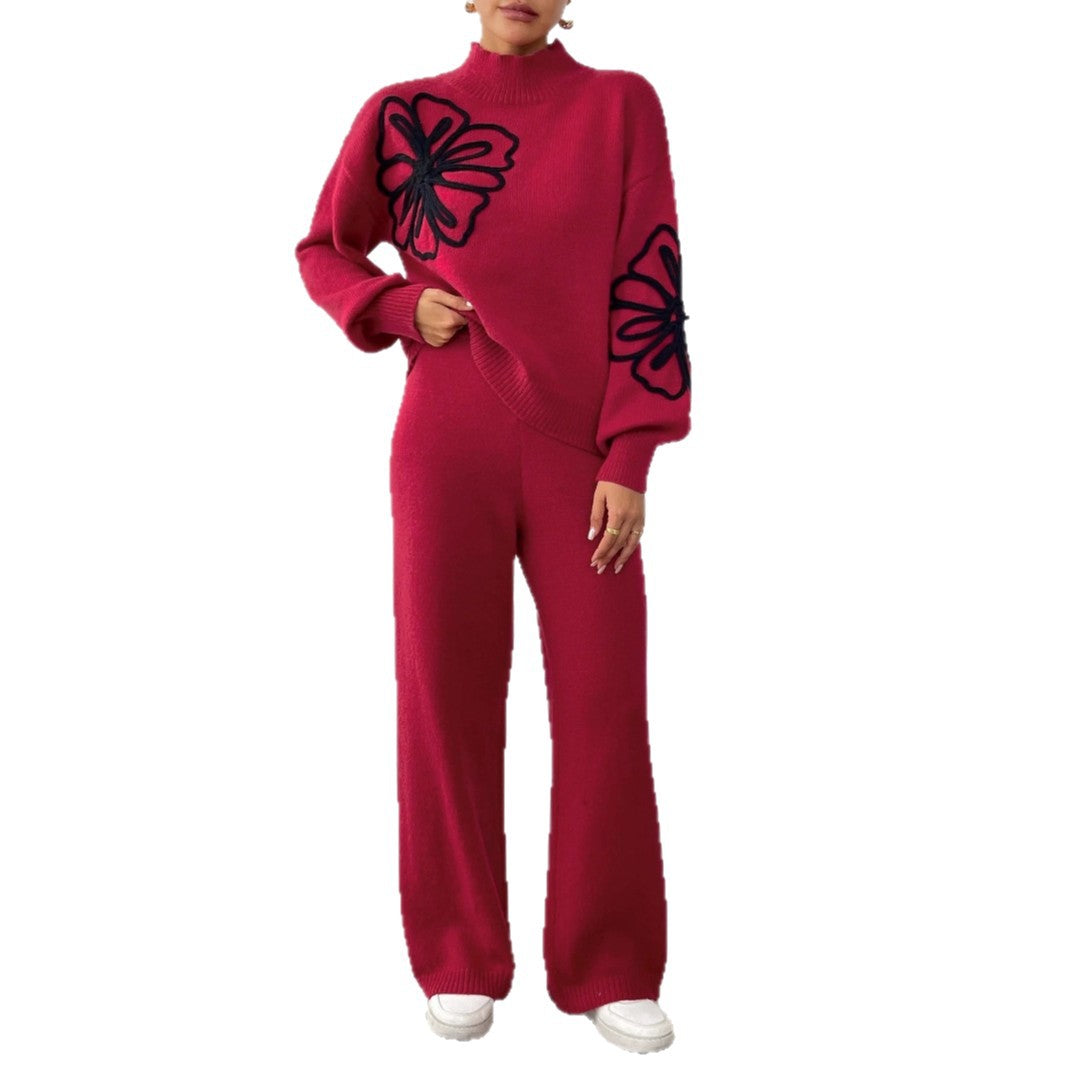Damen Weite Strickhose R&B