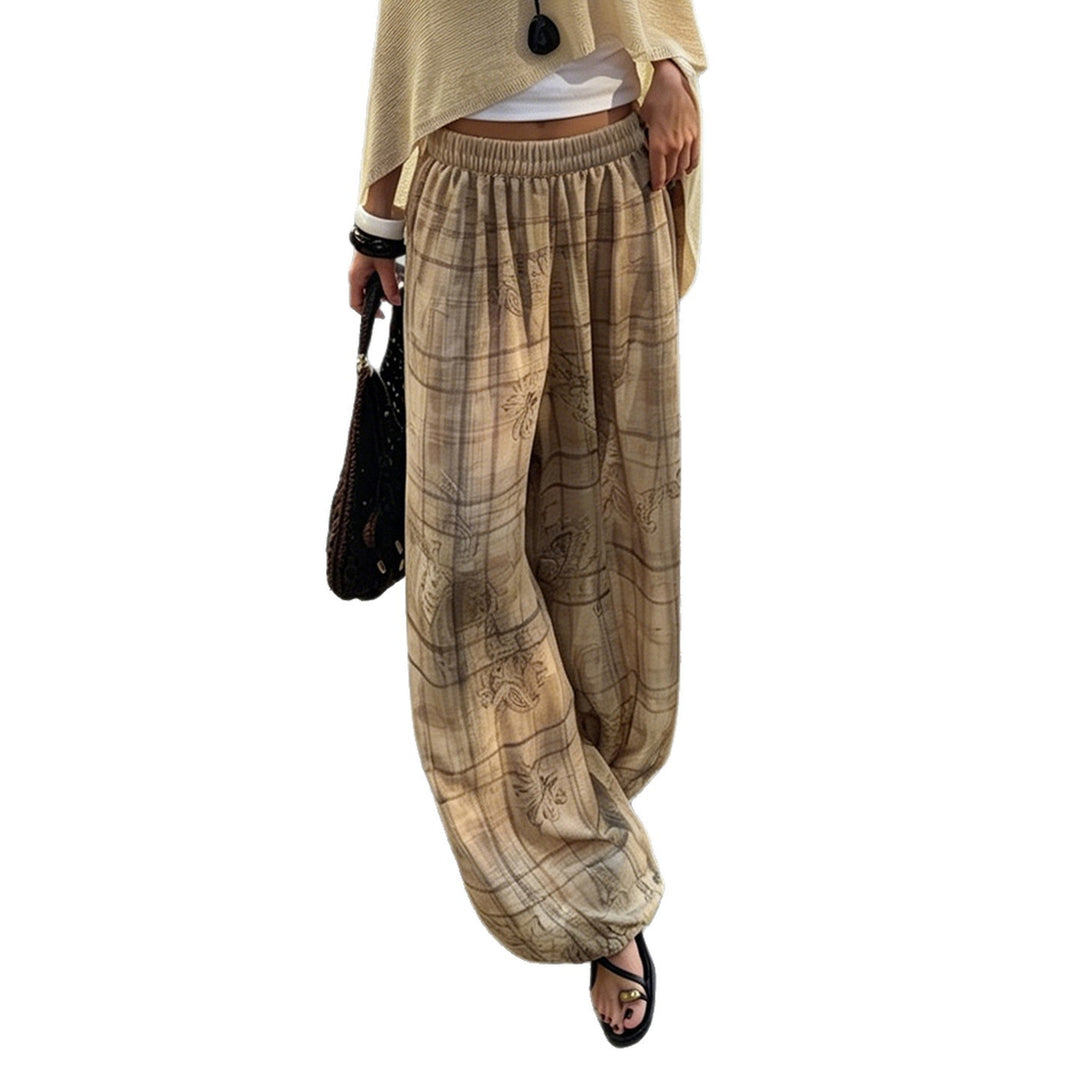 Damen Weite Palazzo-Hose mit floralem Designdruck und elastischem Bund R&B