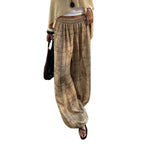 Damen Weite Palazzo-Hose mit floralem Designdruck und elastischem Bund R&B