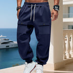 Herren Cargo-Jogginghose mit anatomischer Passform und praktischen Seitentaschen R&B
