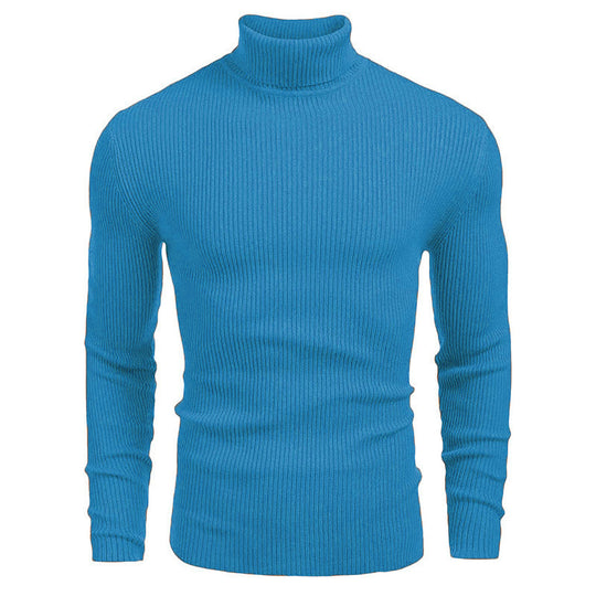 Herren eleganter Rollkragenpullover aus ribbed Strick R&B