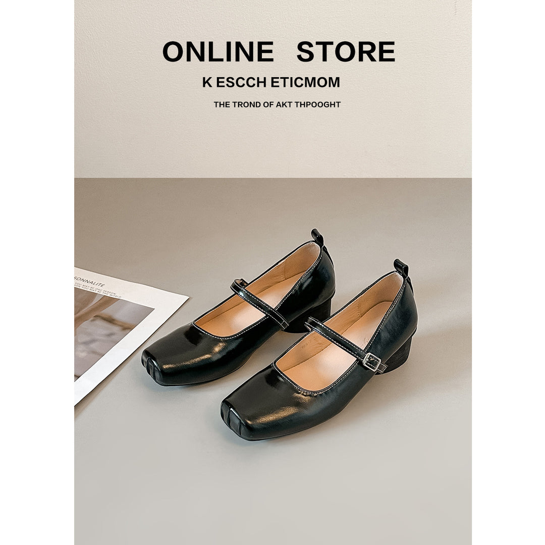Damen Ballerina Schuhe mit elegantem Riemen und spitz zulaufendem Design R&B