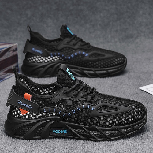 Damen Sportliche Mesh-Sneaker mit atmungsaktivem Obermaterial und innovativem Dämpfungssystem R&B