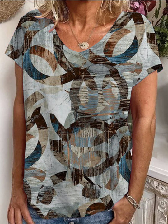Damen Lockere Bluse mit buntem Paisleymuster R&B