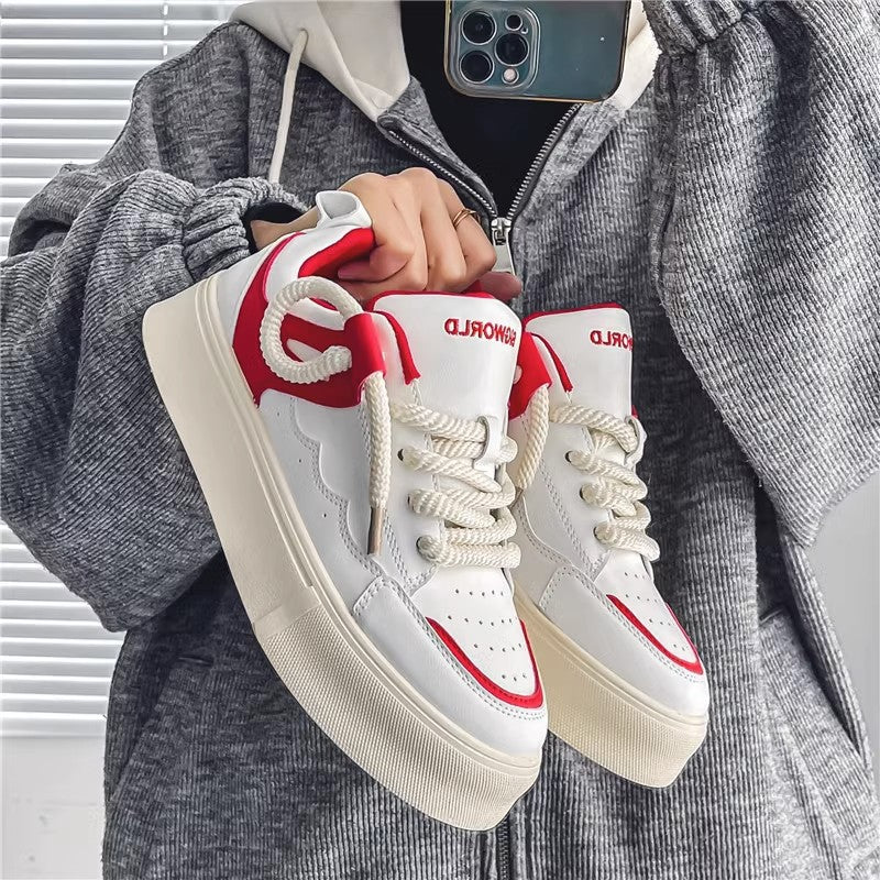 Damen trendige Plateau-Sneakers mit innovativem Design und rutschfester Sohle R&B