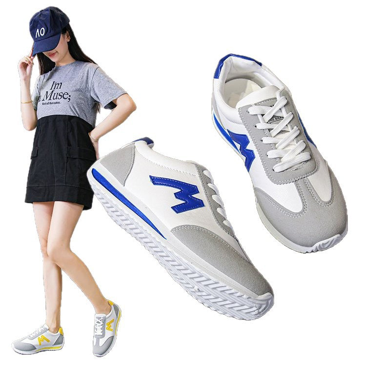 Damen Sportliche Sneakers mit gepolsterter Sohle und modischen Farbkontrasten R&B