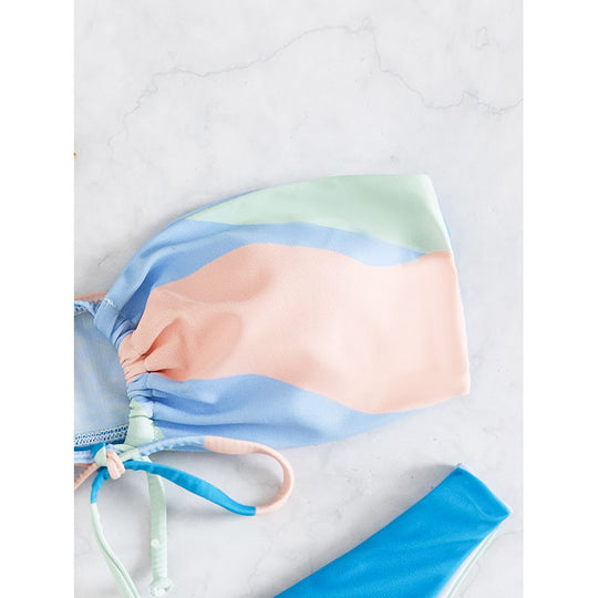 Damen Bandeau-Bikini mit verspieltem Schnitt R&B