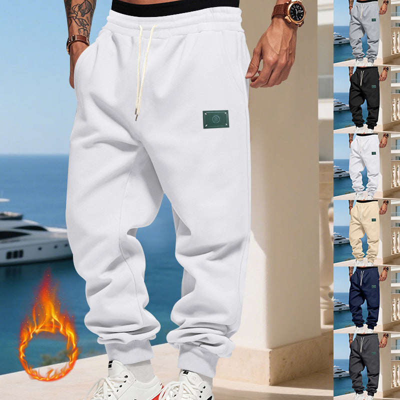 Herren bequeme Hoodie-Jogginghose mit elastischem Bund und praktischen Eingrifftaschen R&B
