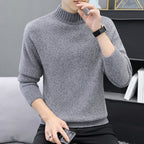 Herren warmer Rollkragenpullover aus weichem Strick