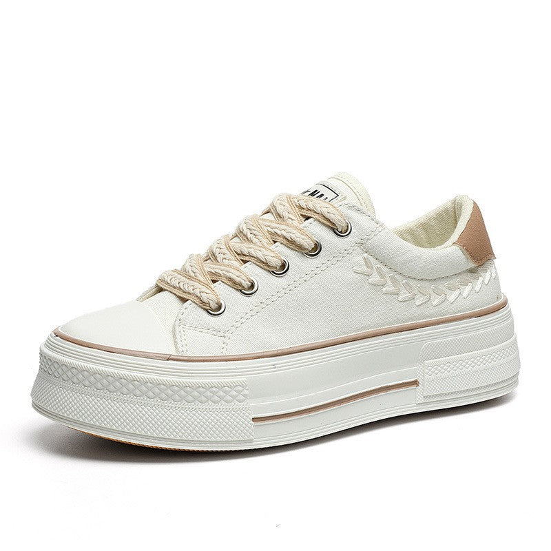 Damen Sneaker mit hoher Plateausohle und atmungsaktivem Obermaterial R&B
