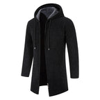 Herren modische Premium-Fleecejacke mit Kapuze und seitlichen Taschen R&B