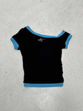 Damen figurbetontes Kurzarmshirt R&B