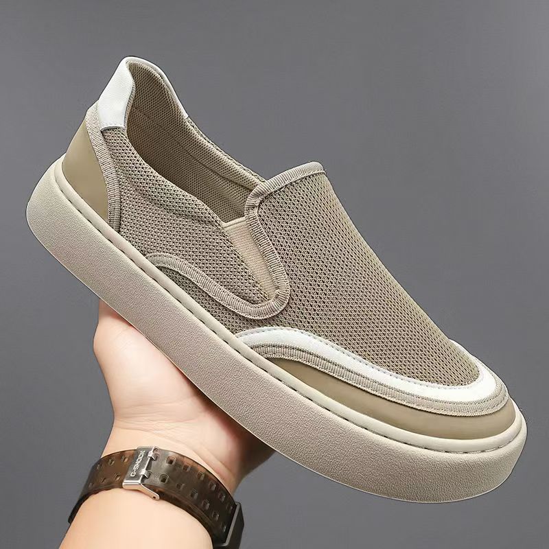 Damen Slip-On Sneakers mit atmungsaktiver Mesh-Oberfläche und gepolsterter Sohle R&B