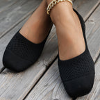 Damen atmungsaktive Slip-On Ballerinas mit flexiblem Netzdesign R&B