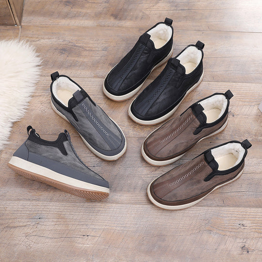 Damen Bequeme und stylische Warmfutter Slip-On Schuhe R&B