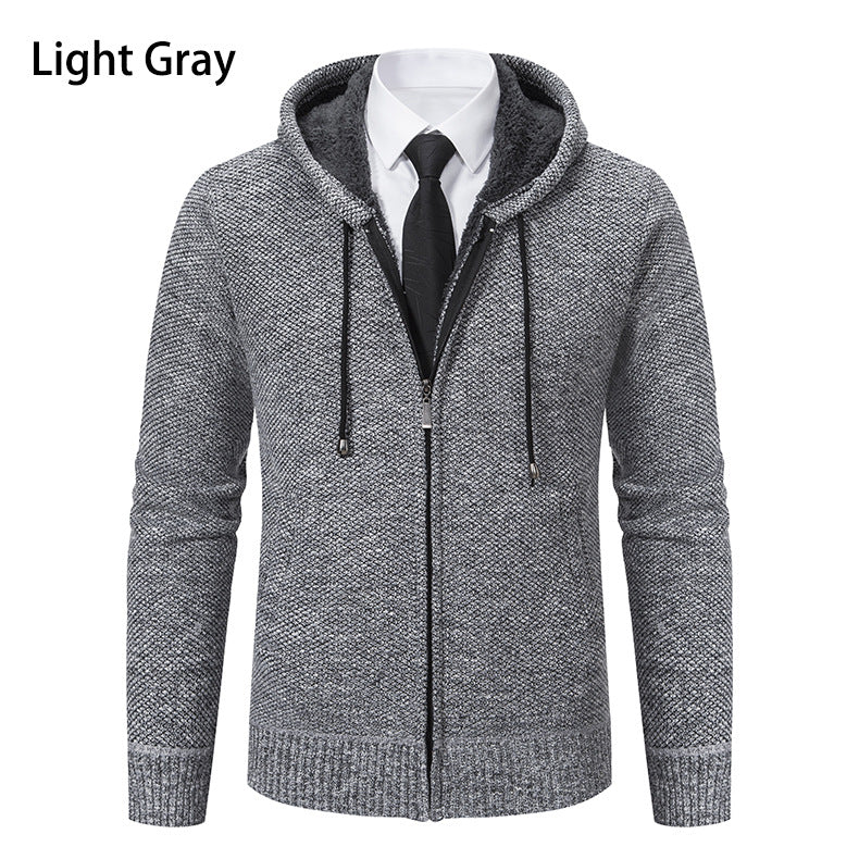 Herren Strickjacke mit modernem Schnitt und praktischem Reißverschluss R&B