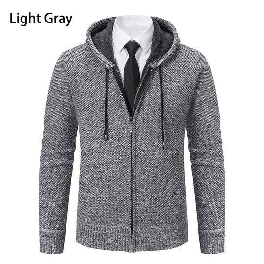 Herren Strickjacke mit modernem Schnitt und praktischem Reißverschluss R&B