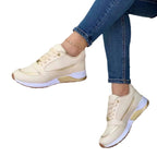 Damen Sportliche Sneakers mit modischem Metallic-Detail und rutschfester Sohle R&B