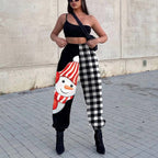 Damen Freizeithose mit lustigem Schneemann-Design R&B