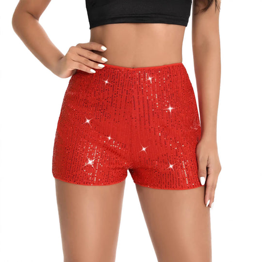 Damen glamouröse Pailletten-Shorts R&B
