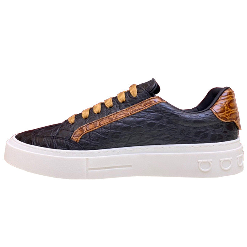 Damen Elegante Sneakers mit raffiniertem Krokodil-Design und modischen Akzenten R&B