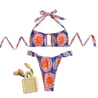 Damen Bikini-Set mit trendy Paisley-Muster R&B