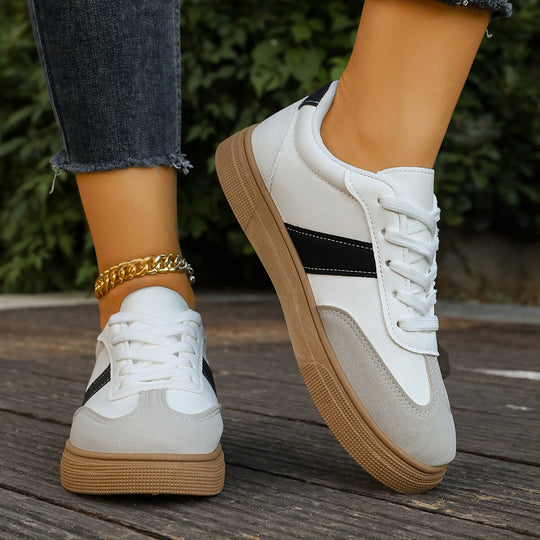 Damen Sneakers im sportlich-eleganten Stil mit gepolsterter Laufsohle R&B