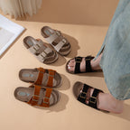 Damen modische Clogs mit doppeltem Riemchen R&B