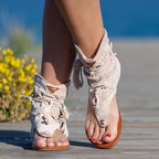 Damen modische Clogs mit atmungsaktiver Perforation und trendiger Schnürung R&B