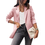 Damen eleganter Blazer mit ausgefallenem Schnitt und dezenten Knopfdetails R&B