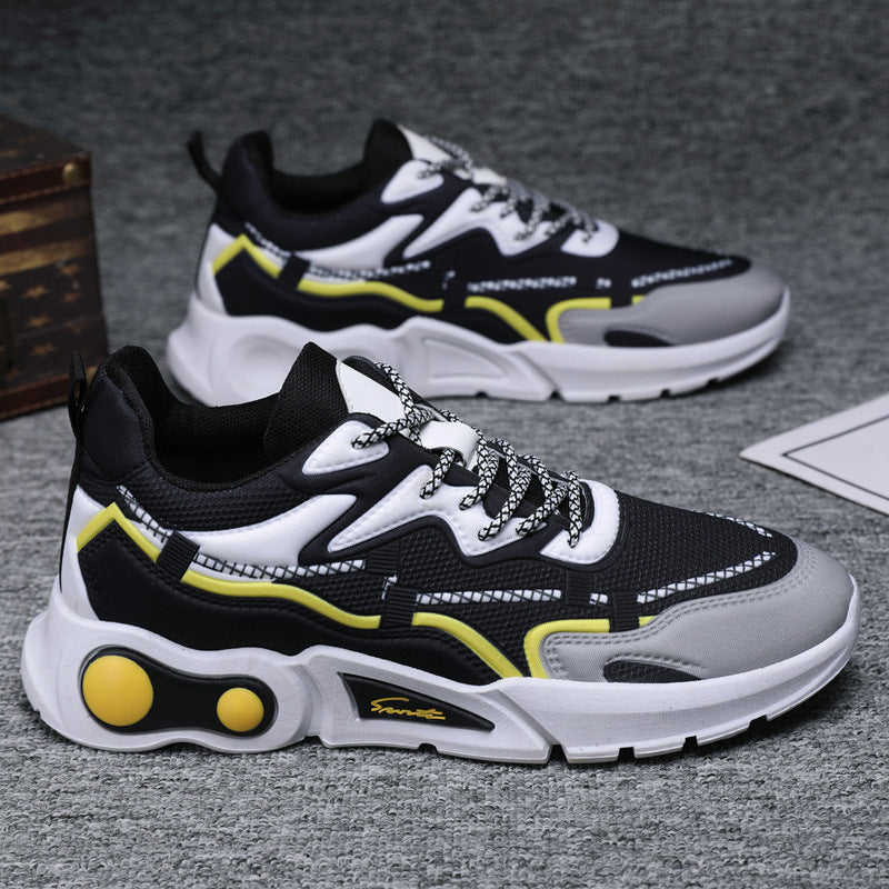 Damen Sportliche Chunky Sneakers mit atmungsaktiver Oberflächenstruktur R&B