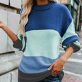 R&B | Gestreifter Strickpullover mit Doppelt Naht
