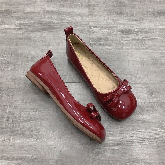 Damen Ballerinas mit süßer Schleifenapplikation und komfortablem Fußbett R&B