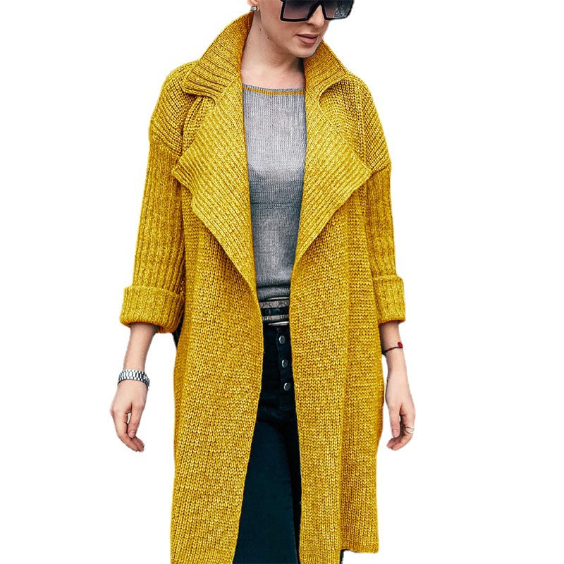 Damen oversized Strickmantel R&B